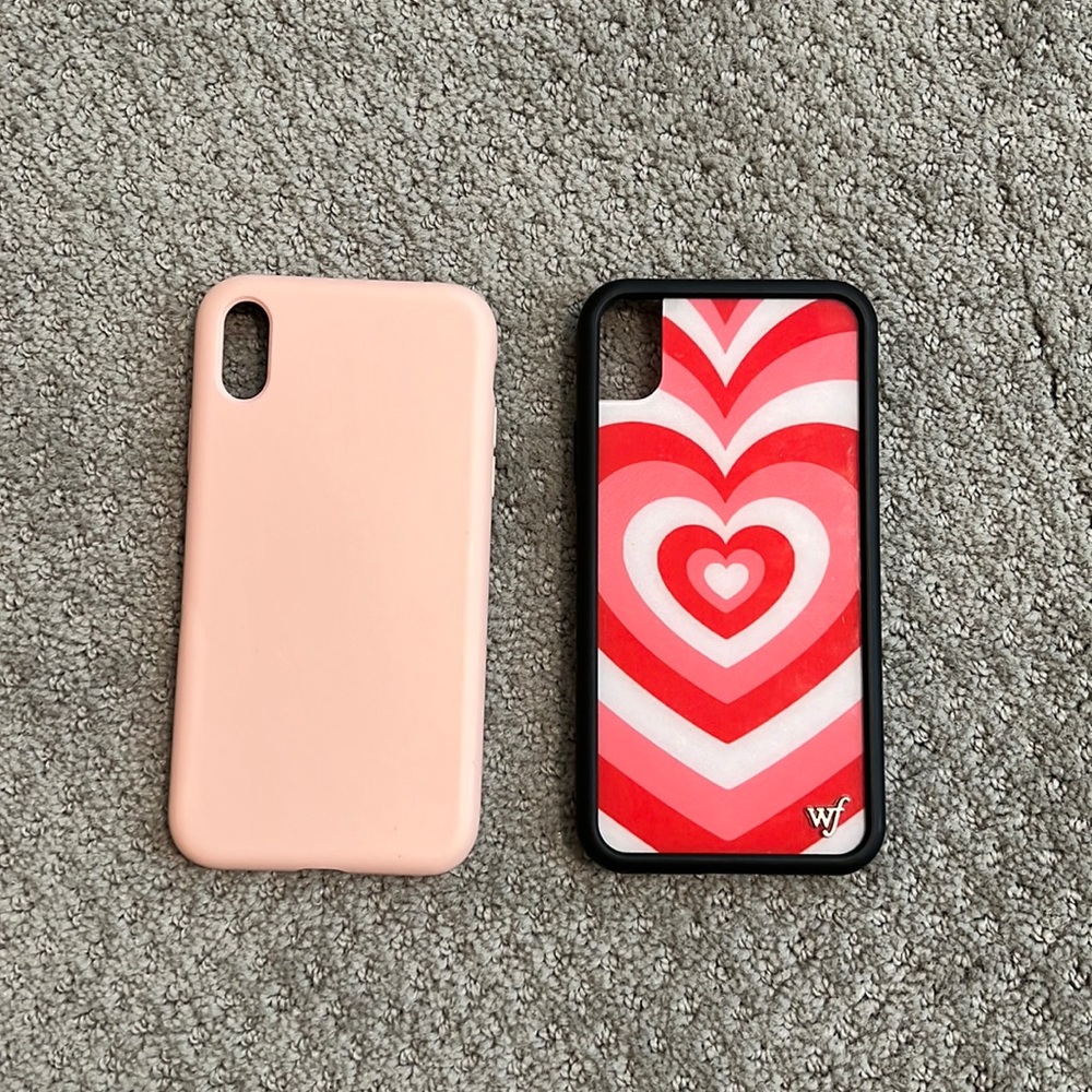 Wildflower iphone XR case Light pink iphone XR case